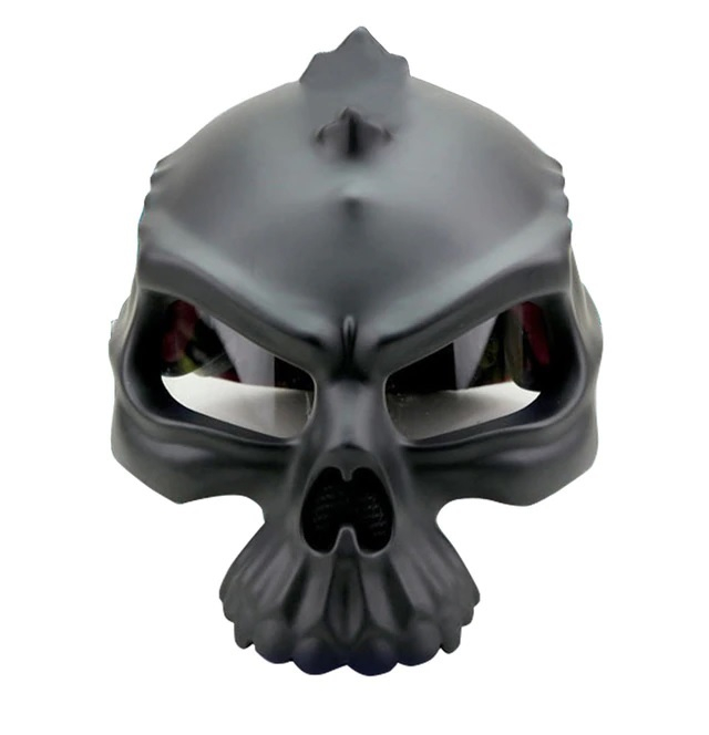 Skull in Motorcycle Helmet vector